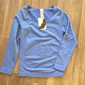 Blue Long Sleeve Women's Top